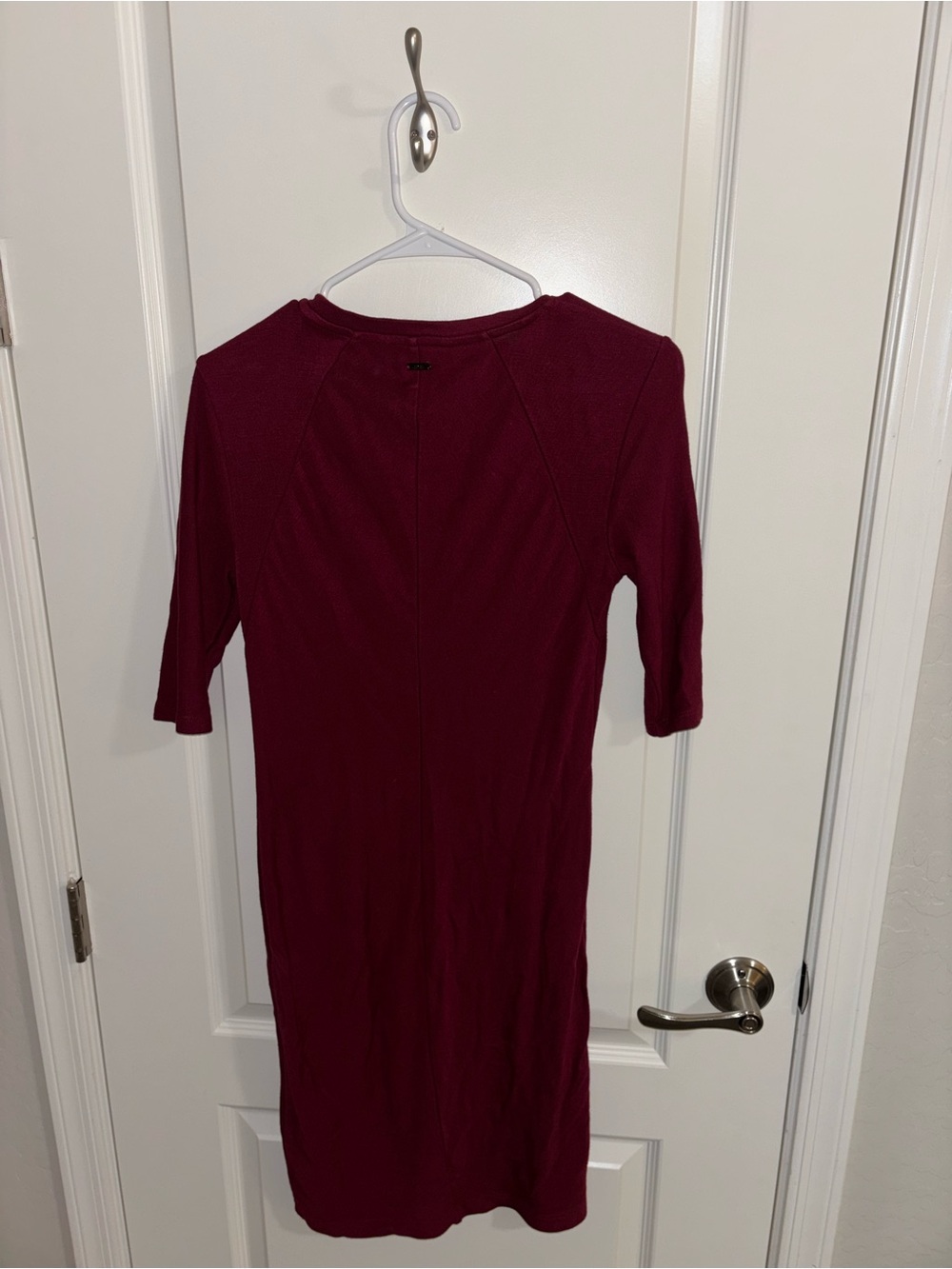 A/X Armani Exchange Women’s Burgundy Midi Knit Dress - Picture 5 of 5